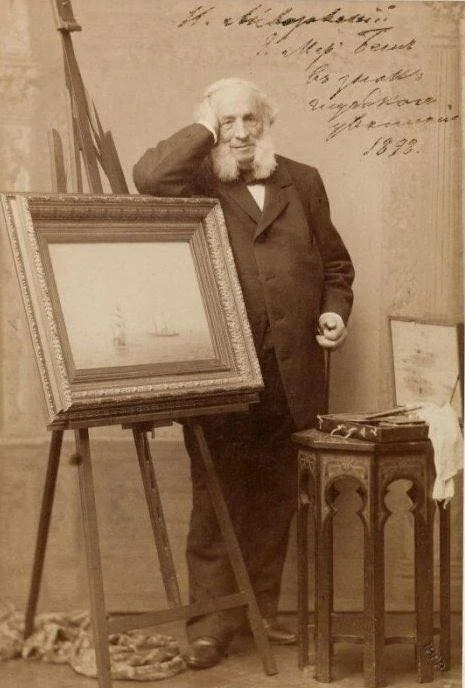 Իվան Այվազովսկին իր կտավի մոտ, 1898