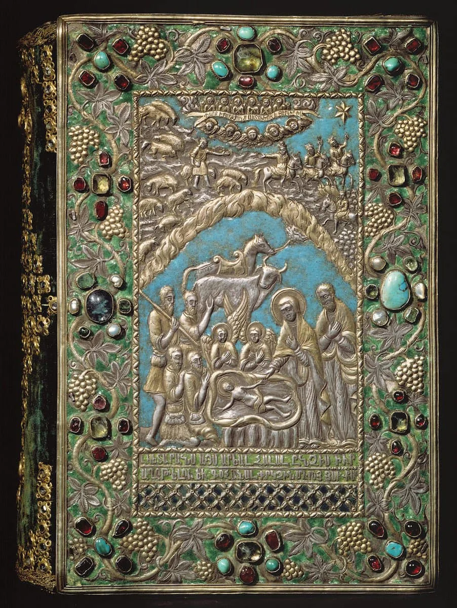 Ավետարանի արծաթե կազմ, Կեսարիա, 1691