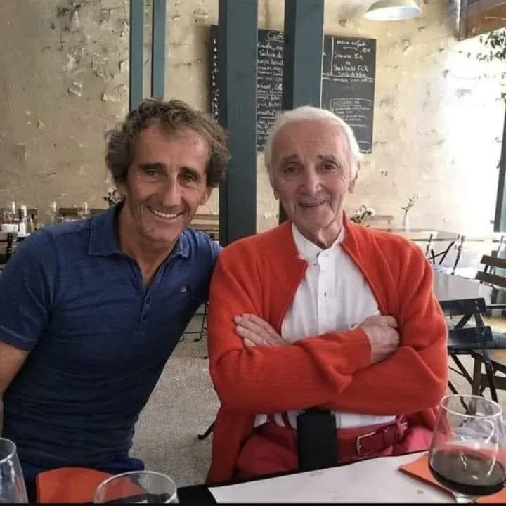 Ալեն Պրոստը և Շառլ Ազնավուրը