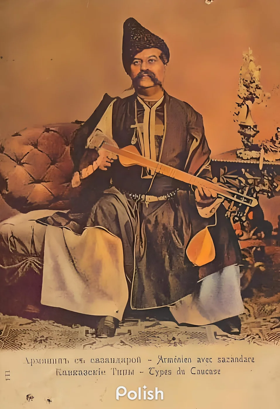 Հայ տղամարդ ավանդական նվագարանով, 1903 · 2