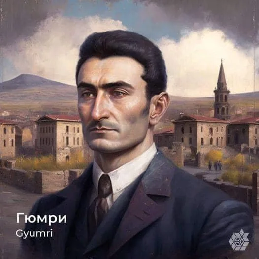 Գյումրին մարդու կերպարանքով (նեյրոցանցի պատկեր)