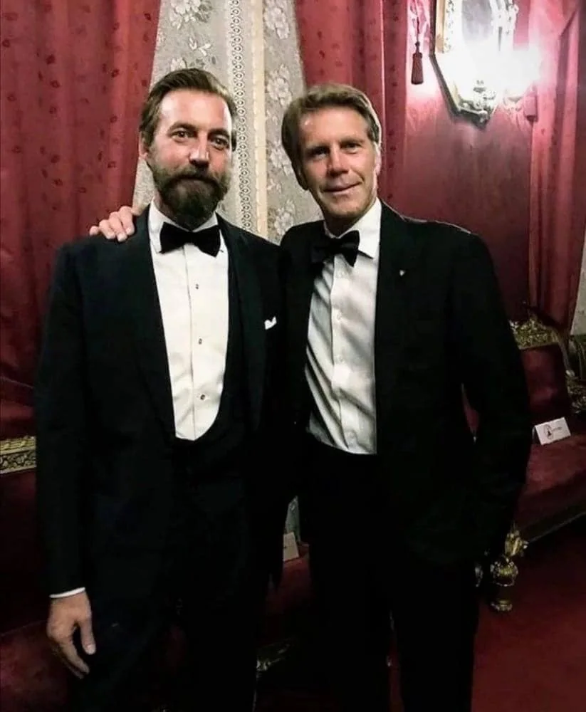 Les princes Aimone et Filiberto de la maison de Savoie
